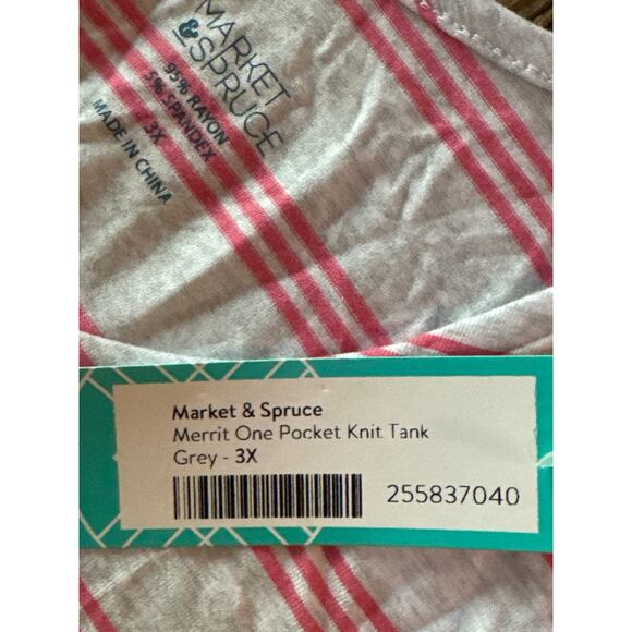 Market & Spruce Merrit One Pocket Knit Tank NWT - Picture 5 of 7
